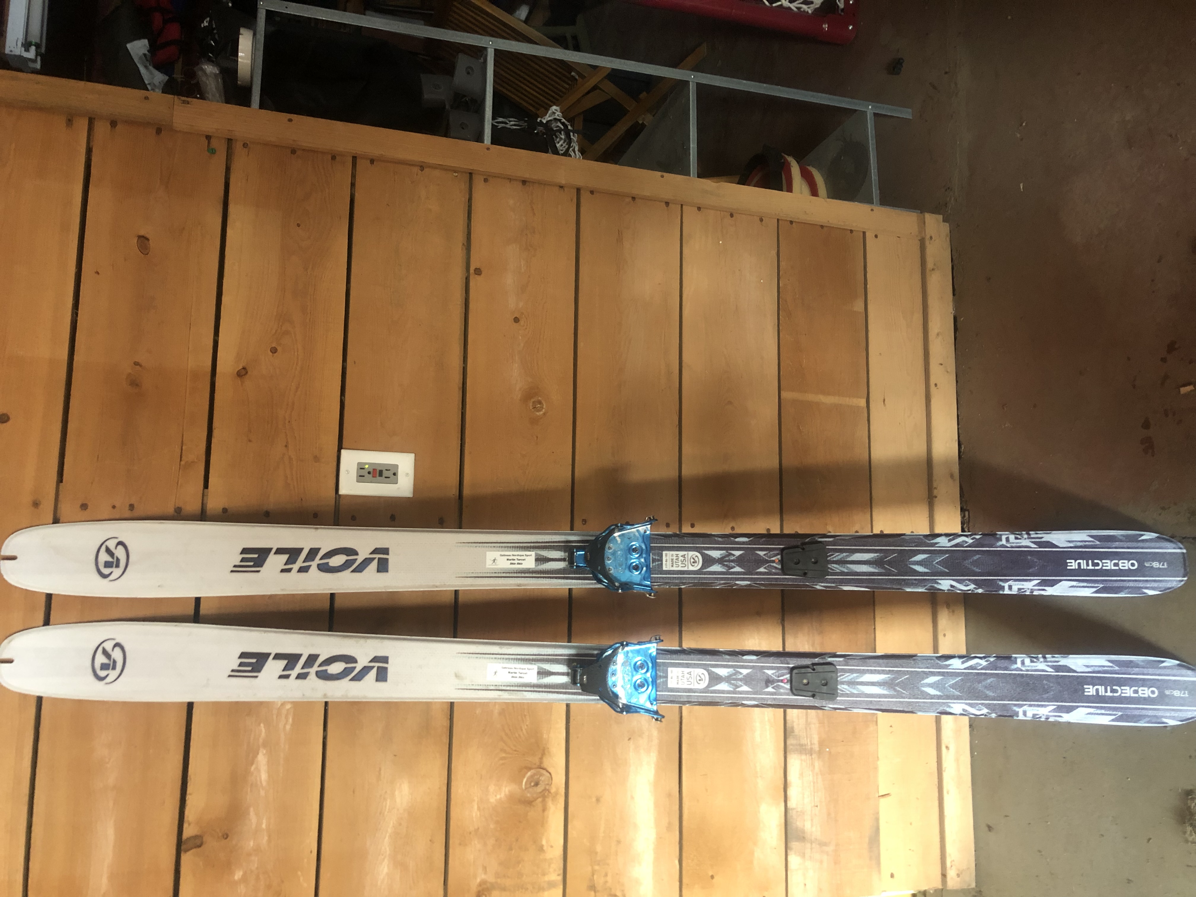Sold - Voile Objective 178 cm (with skin) - 400 $ca - Telemark